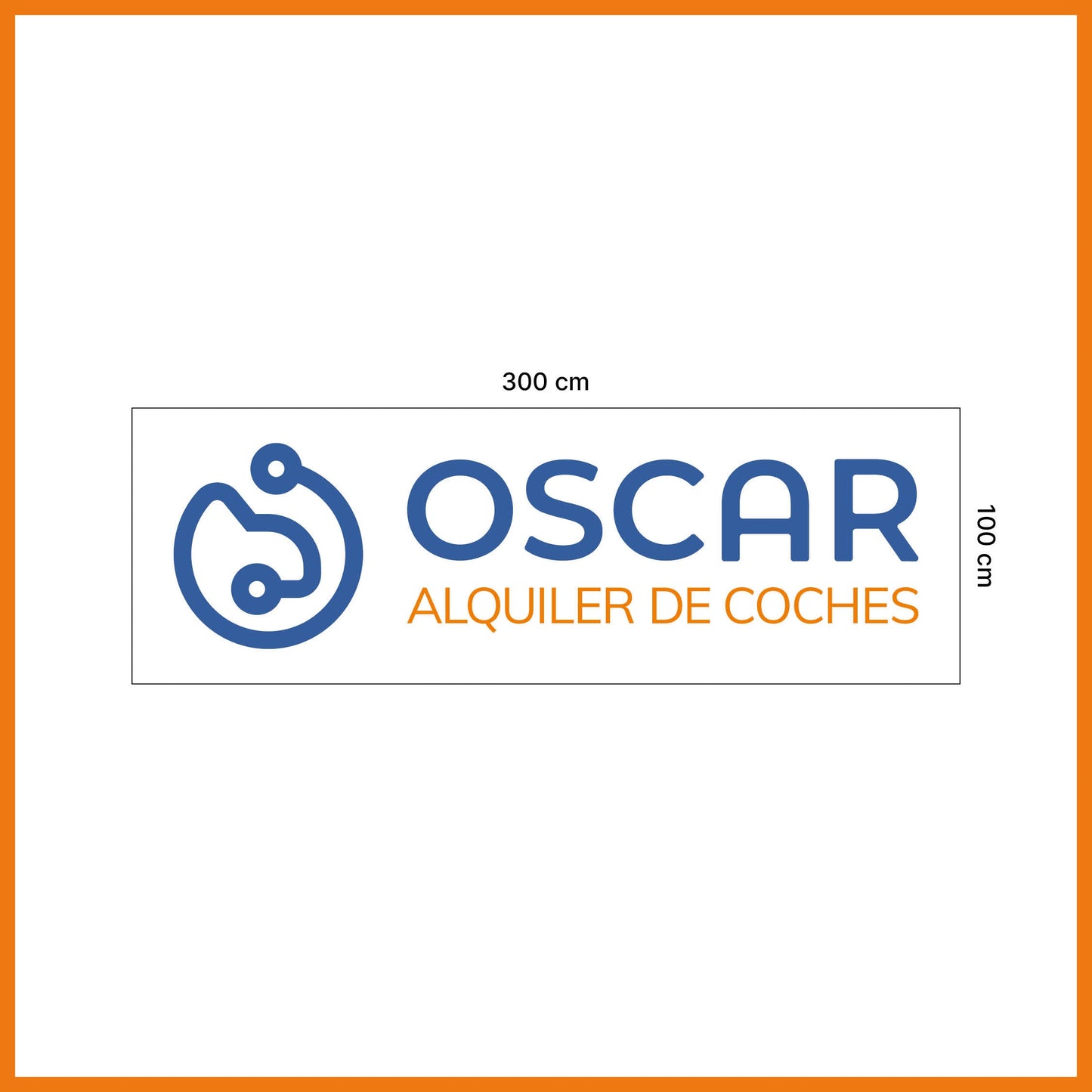 Banner de malla 3 x 1 m