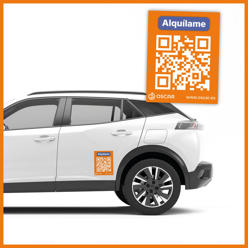 Pegatina con QR personalizado (5 unidades)