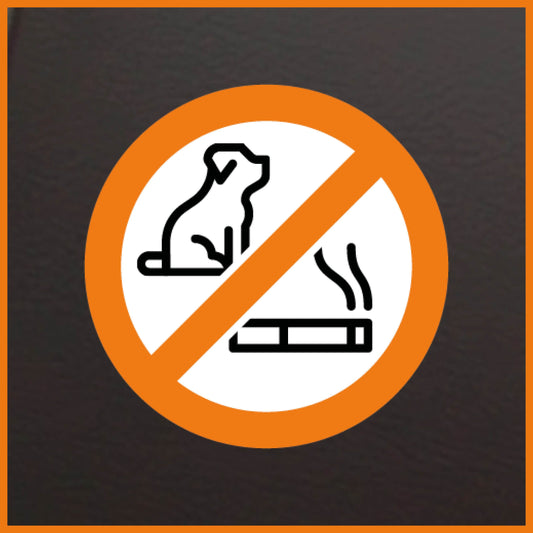 Adhesivo “Prohibido fumar y animales” (5 unidades)