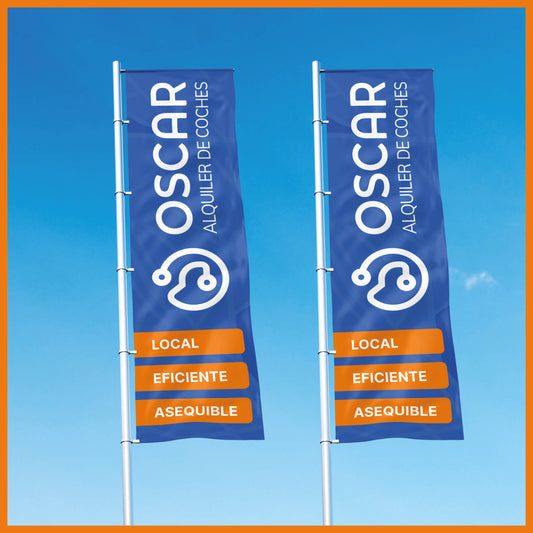 Bandera tipo banner 1 x 4
