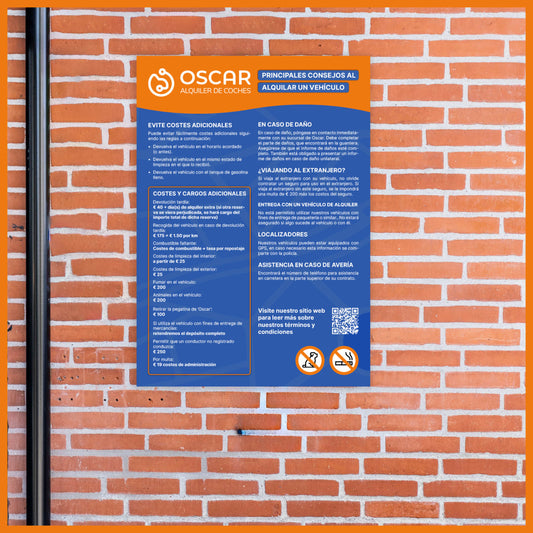 Cartel “Evite cargos adicionales” – A3