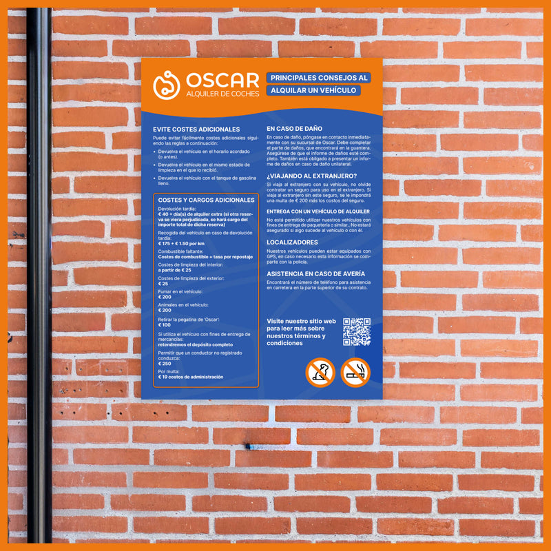 Cartel “Evite cargos adicionales” – A3