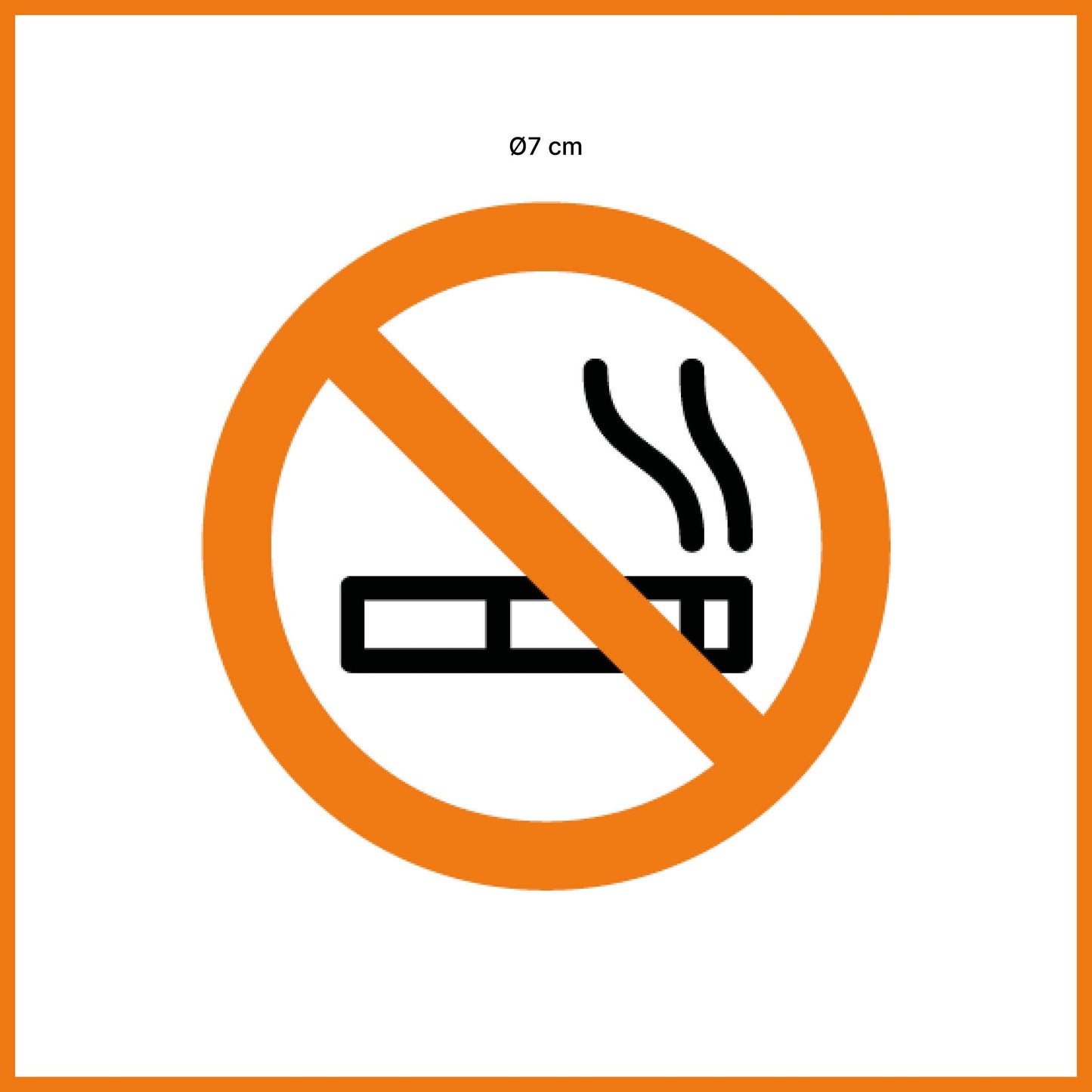 Adhesivo “No fumar” (5 unidades)