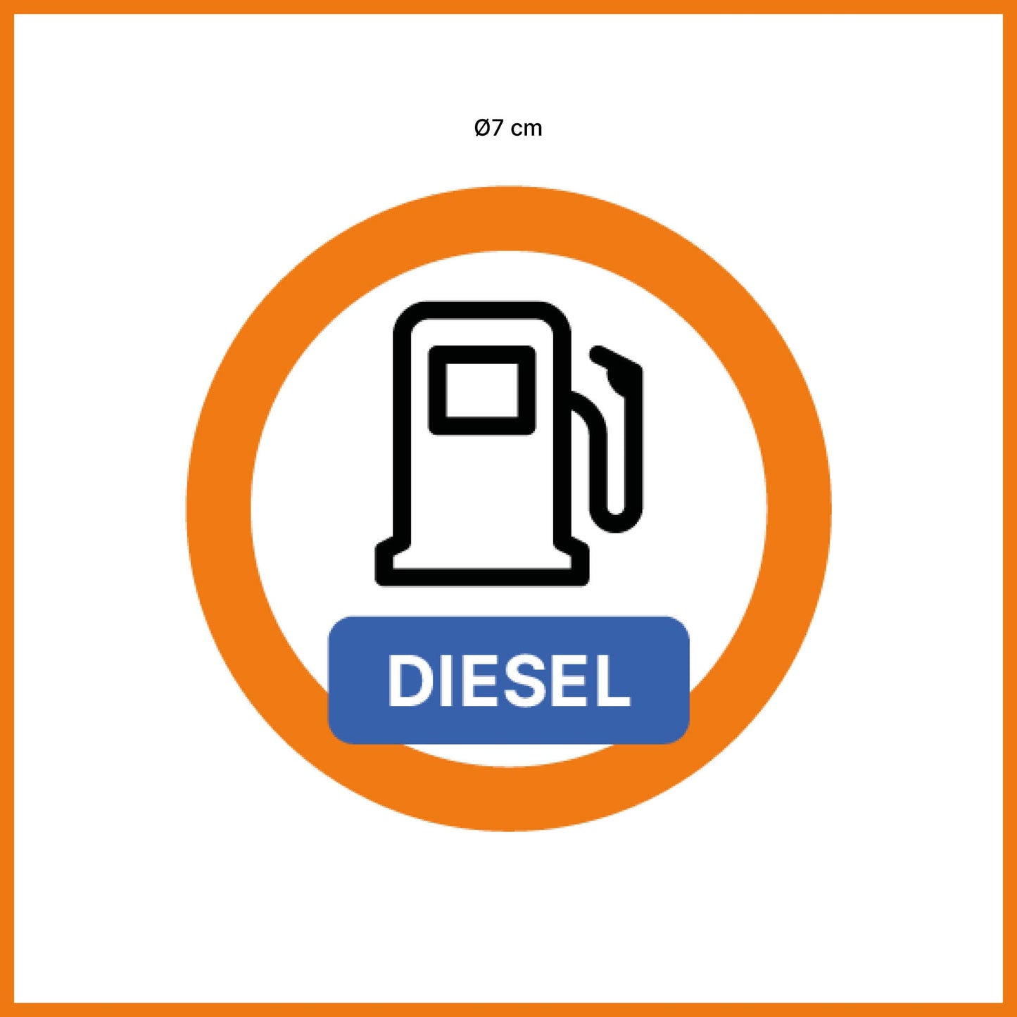 Pegatina combustible diésel (5 unidades)