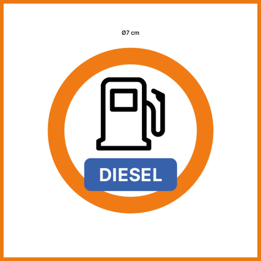 Pegatina combustible diésel (5 unidades)