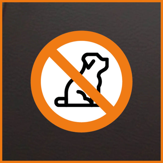 Adhesivo “No animales” (5 unidades)