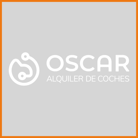 Adhesivo Oscar con logo blanco
